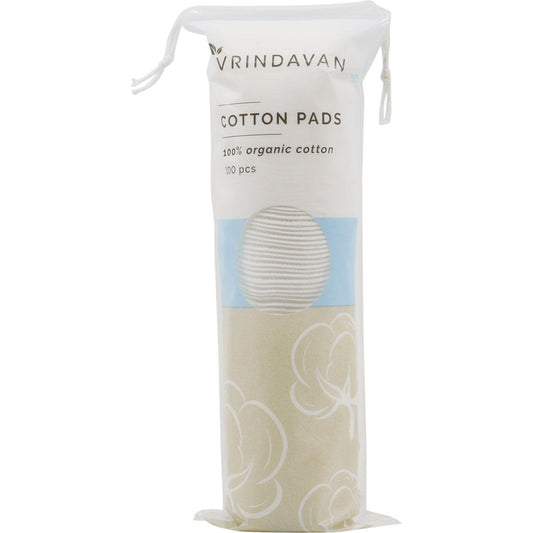 Vrindavan Organic Cotton Pads 100pcs - Vrindavan
