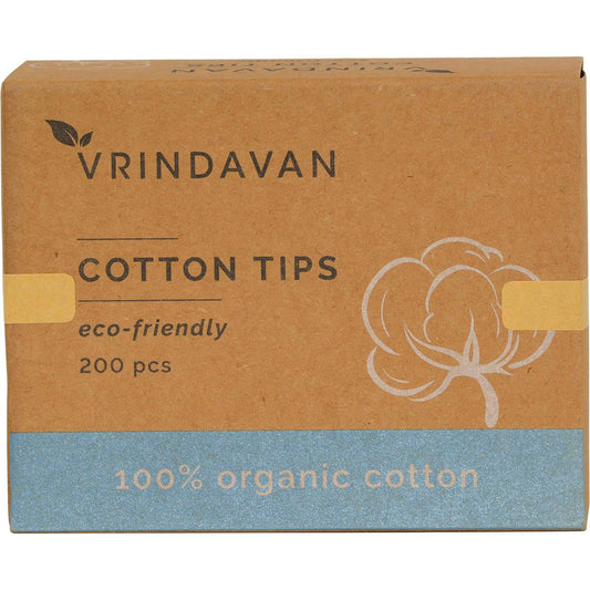 Vrindavan Organic Cotton Tips 200pcs - Vrindavan