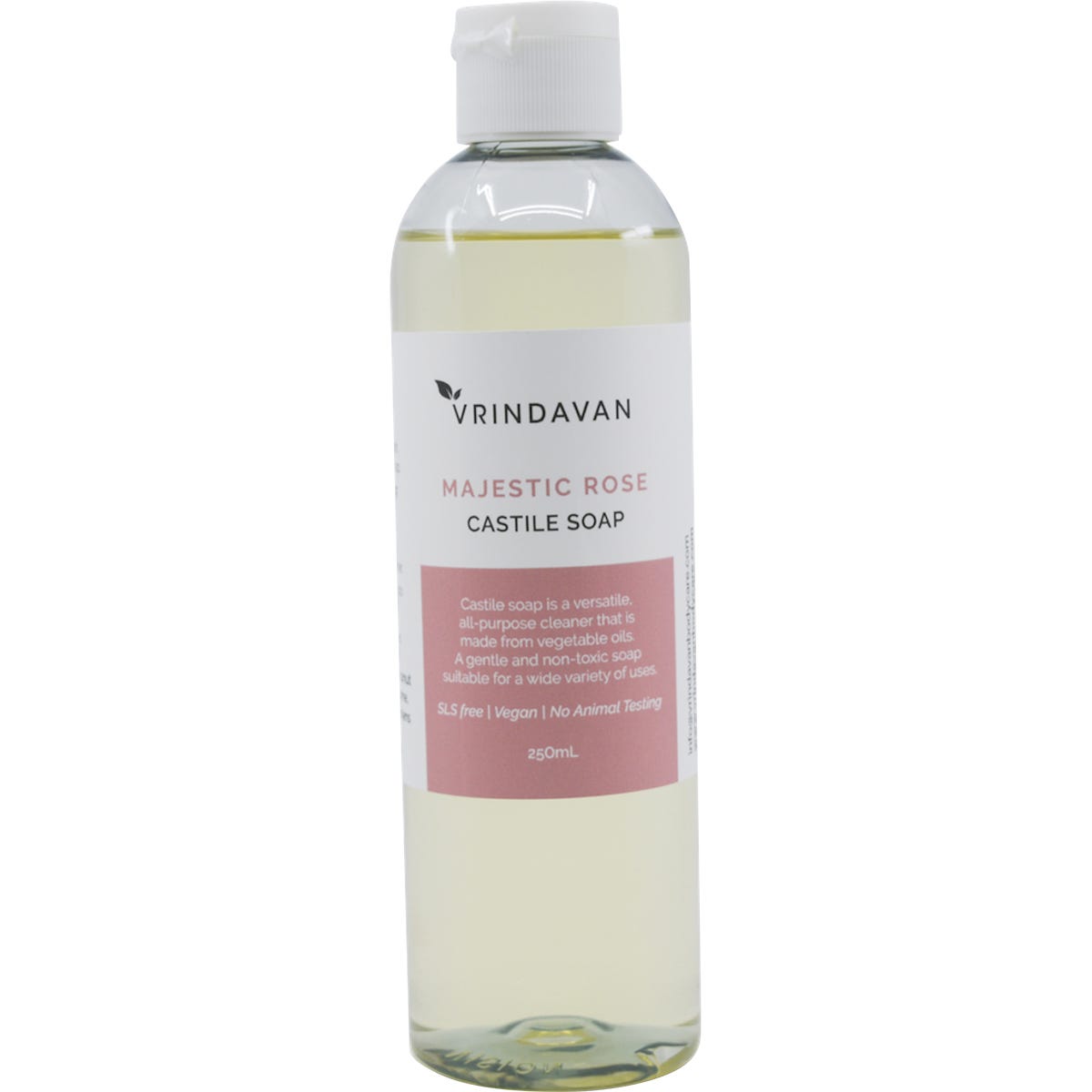 Vrindavan Castile Soap Majestic Rose 250ml - Vrindavan