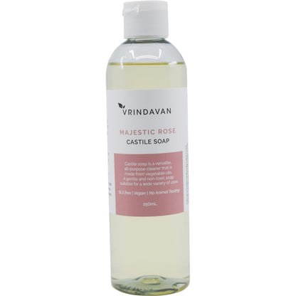 Vrindavan Castile Soap Majestic Rose 250ml - Vrindavan