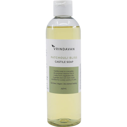 Vrindavan Castile Soap Patchouli Bliss 250ml - Vrindavan