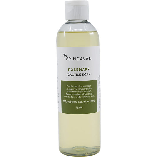 Vrindavan Castile Soap Rosemary 250ml - Vrindavan