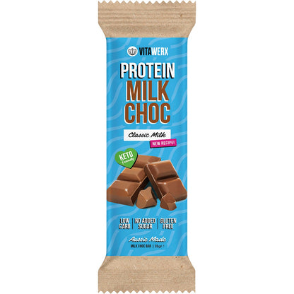 Vitawerx Protein Milk Choc Bar 12x35g - Vitawerx