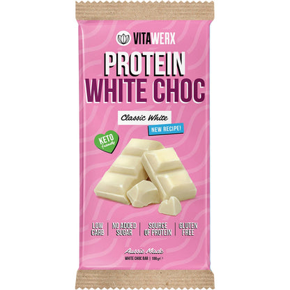 Vitawerx Protein White Choc Bar 12x100g - Vitawerx