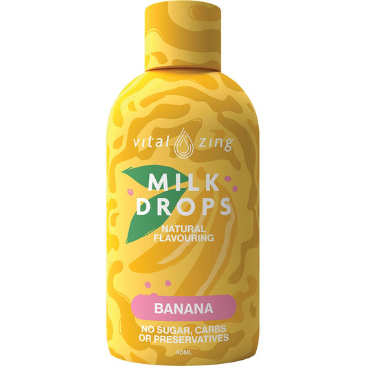 Vital Zing Milk Drops Banana 40ml - Vital Zing