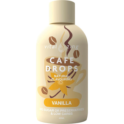 Vital Zing Cafe Drops Vanilla 40ml - Vital Zing