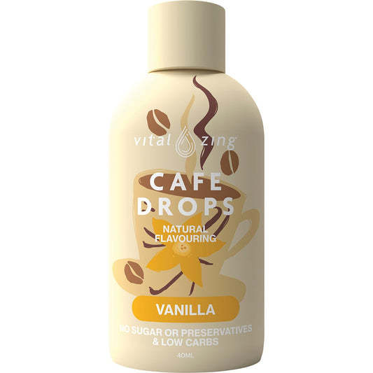 Vital Zing Cafe Drops Vanilla 40ml - Vital Zing
