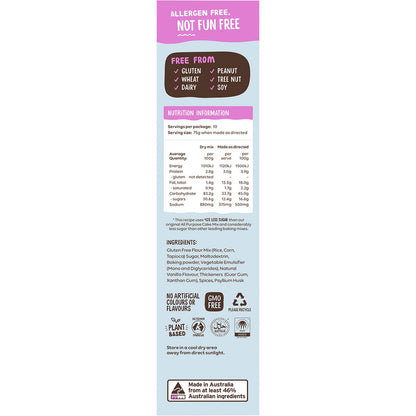 Well & Good All Purpose Cake Mix 40% Less Sugar 400g - Well & Good