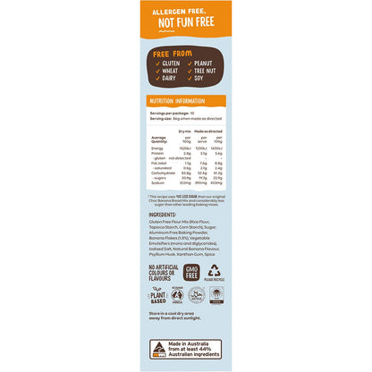 Well & Good Banana Bread Mix 40% Less Sugar 350g - Well & Good