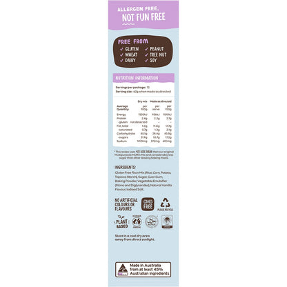 Well & Good Multipurpose Muffin Mix 40% Less Sugar 400g - Well & Good