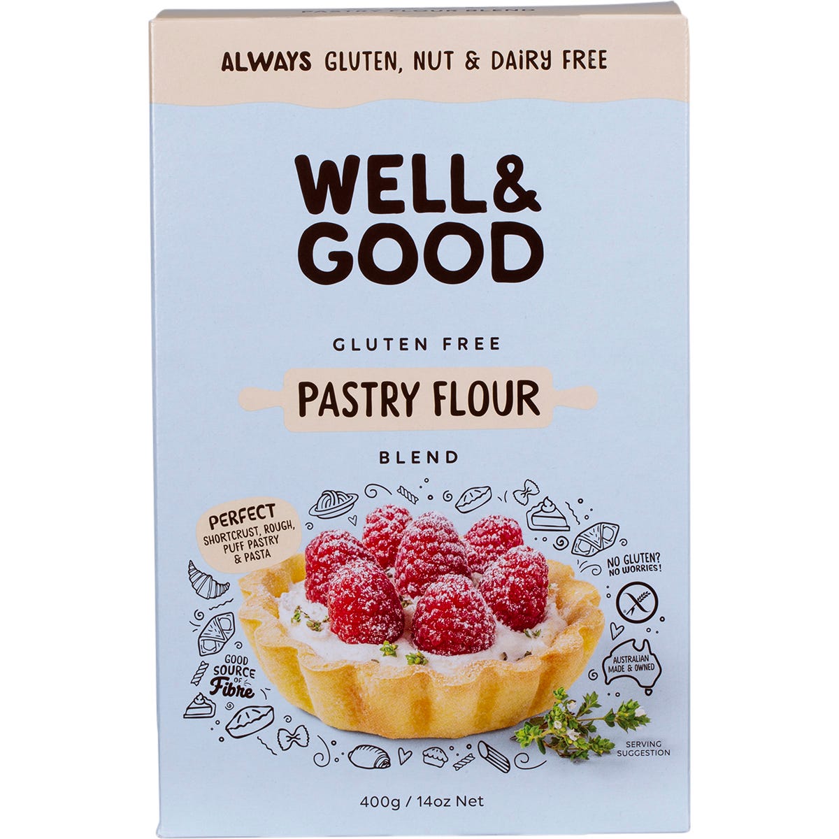 Well & Good Pastry Flour Blend 400g - Well & Good