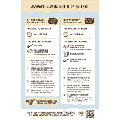 Well & Good Pastry Flour Blend 400g - Well & Good