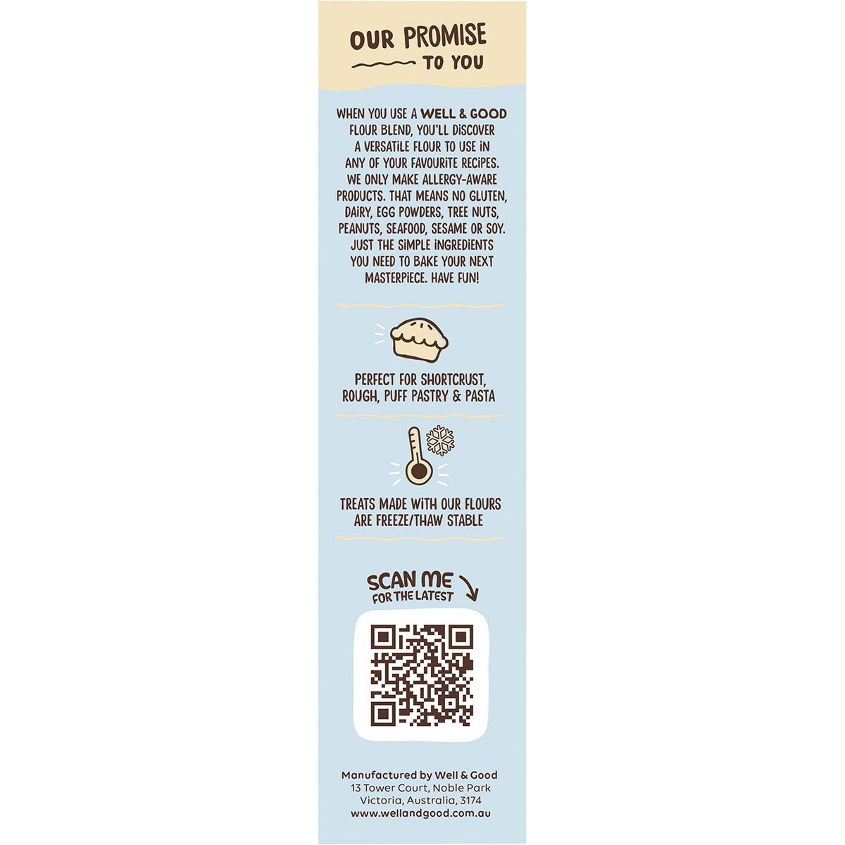 Well & Good Pastry Flour Blend 400g - Well & Good