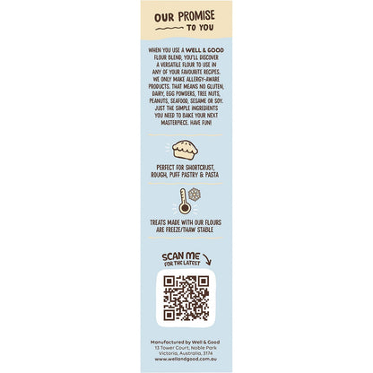 Well & Good Pastry Flour Blend 400g - Well & Good