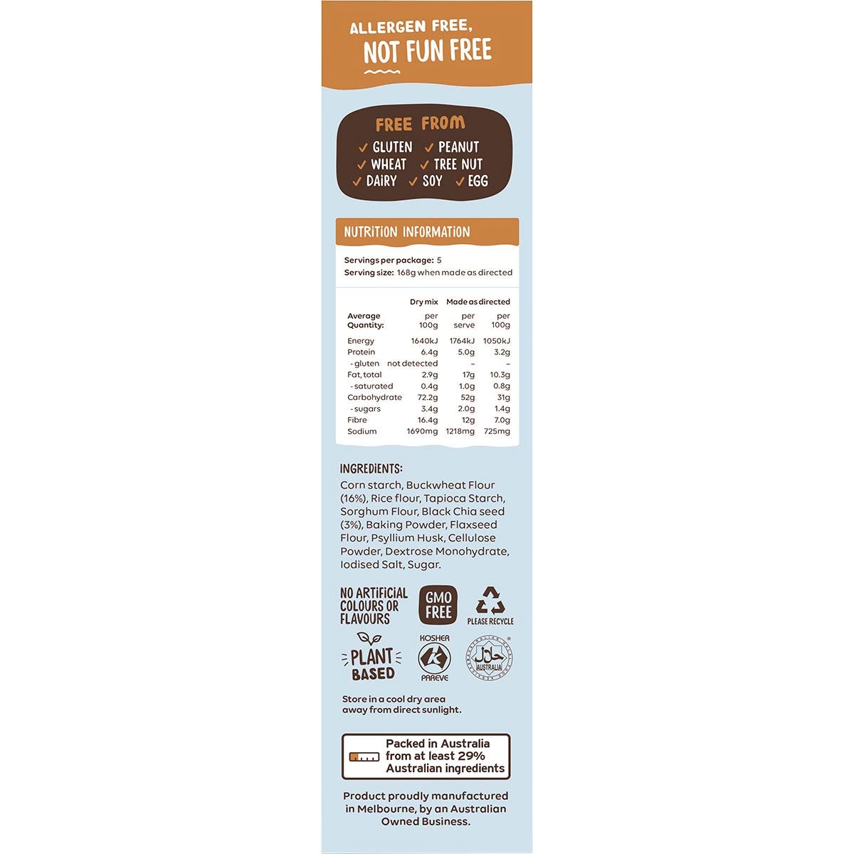 Well & Good Buckwheat & Chia Bread Mix 360g - Well & Good