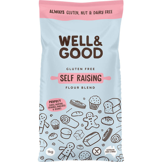 Well & Good Self Raising Flour Blend 1kg - Well & Good