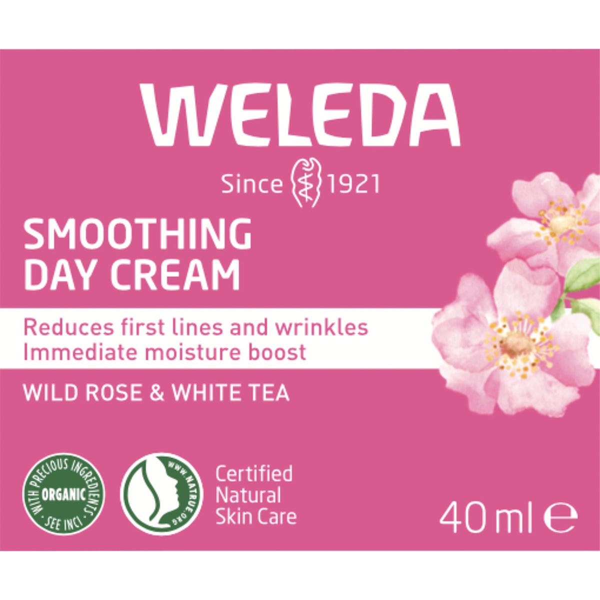Weleda Smoothing Day Cream Wild Rose & White Tea 40ml - Weleda