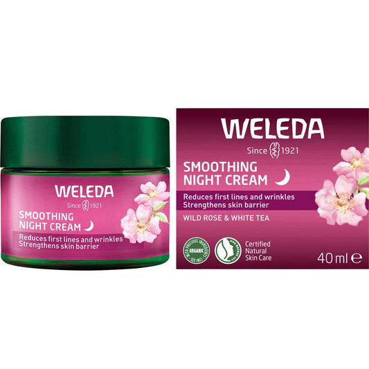Weleda Smoothing Night Cream Wild Rose & White Tea 40ml - Weleda