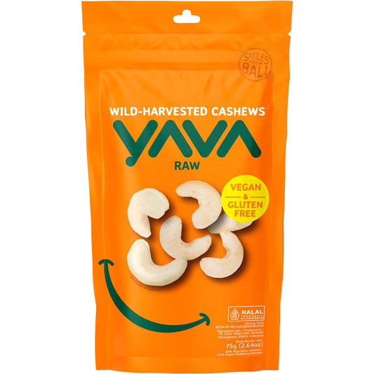 YAVA Wild-Harvested Cashews Raw 75g - YAVA