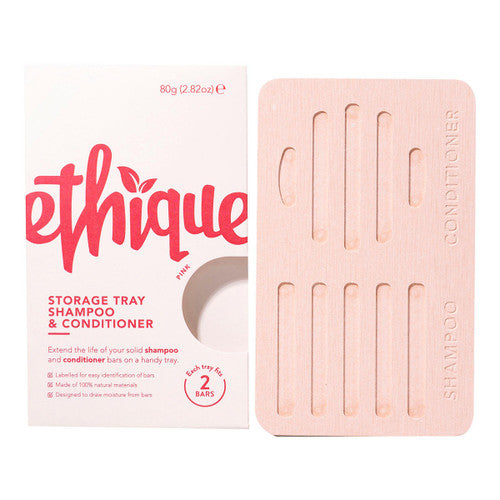 Ethique Storage Tray for Shampoo & Conditioner Bars – Pink