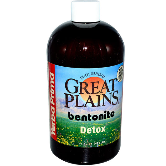 Yerba Prima, Great Plains, Bentonite, Detox, 16 fl oz (473 ml)