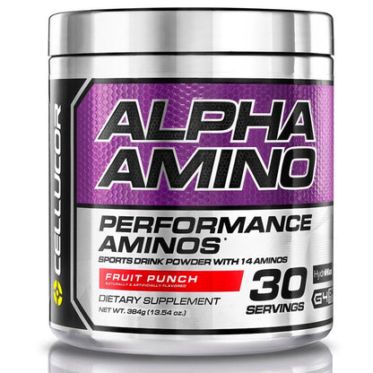 Cellucor, Alpha Amino, Performance BCAAs, Fruit Punch, 13.4 oz (381 g) - The Supplement Shop