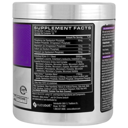 Cellucor, Alpha Amino, Performance BCAAs, Fruit Punch, 13.4 oz (381 g) - The Supplement Shop