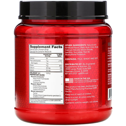 BSN, Cellmass 2.0, Advanced Strength, Post Workout, Arctic Berry, 1.09 lb (495 g)