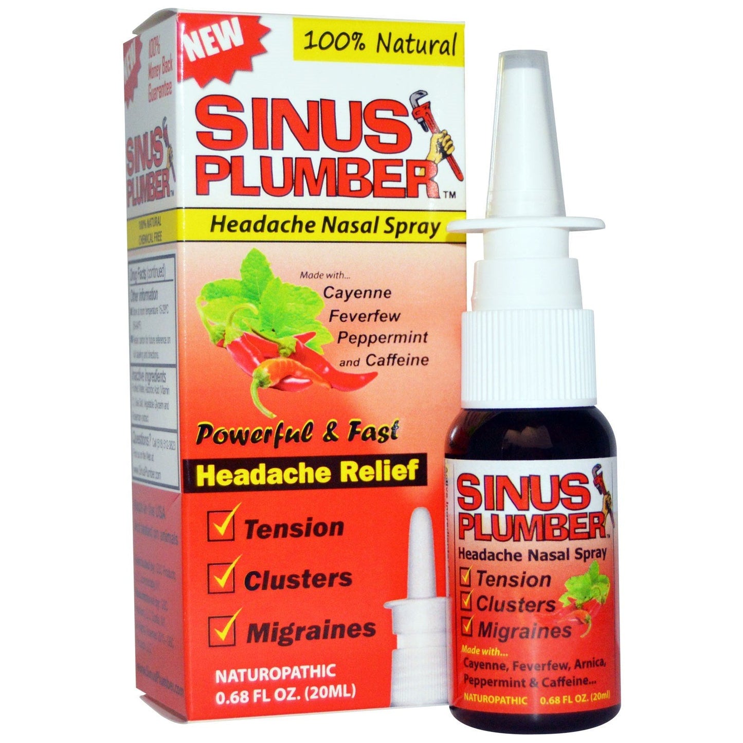 Greensations, Sinus Plumber, Headache Nasal Spray, 0.68 fl oz - The Supplement Shop