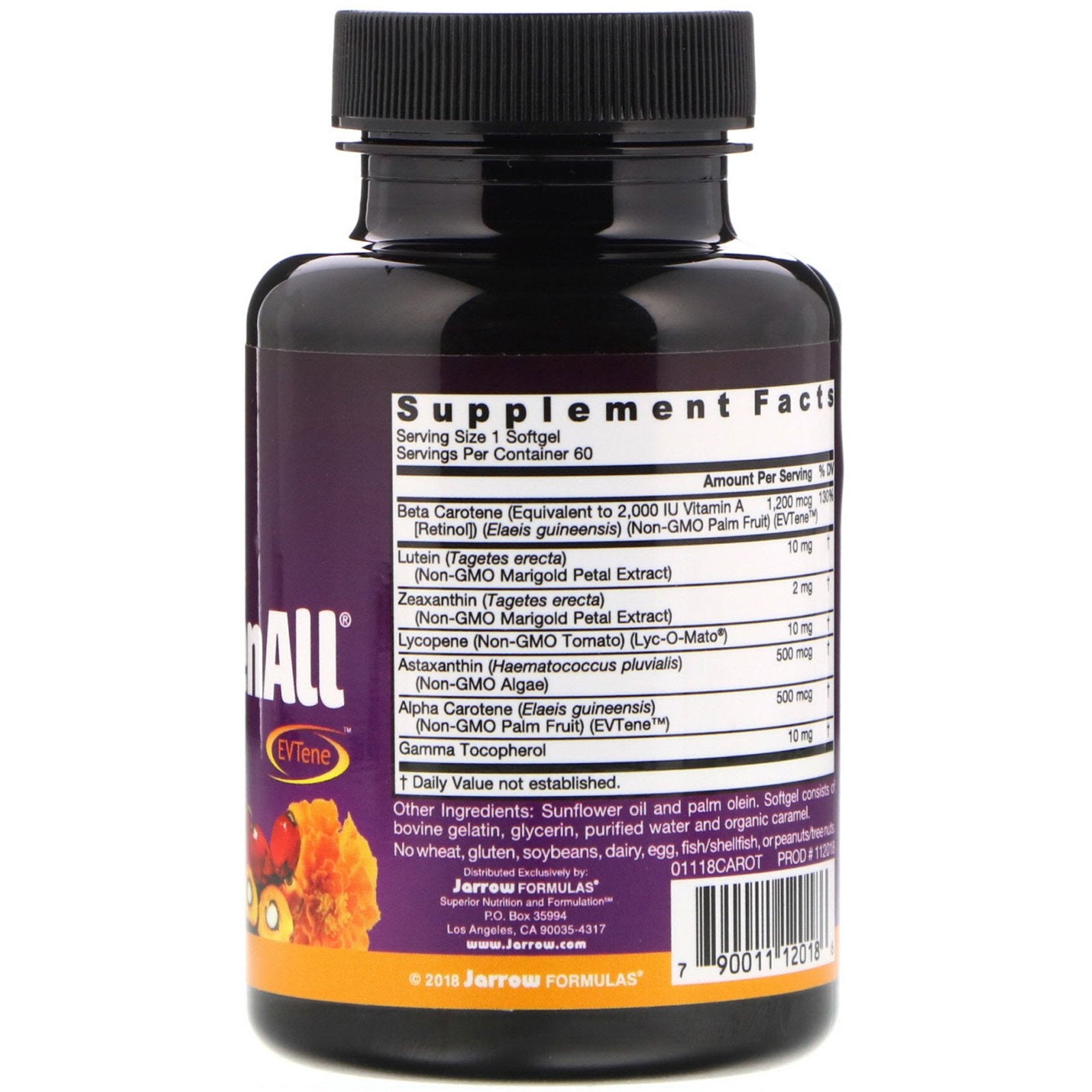 Jarrow Formulas, CarotenALL, Mixed Carotenoids Complex, 60 Softgels - The Supplement Shop