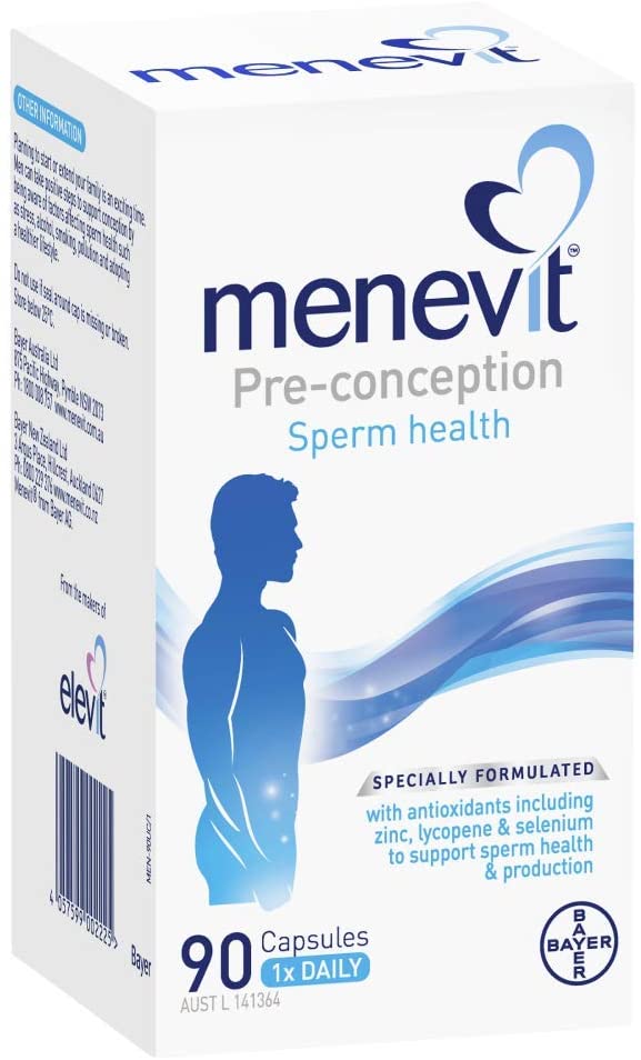 Menevit Male Fertility Supplement Capsules 90 pack