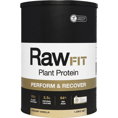 Amazonia RawFit Plant Protein Perform & Recover Creamy Vanilla 1.25kg