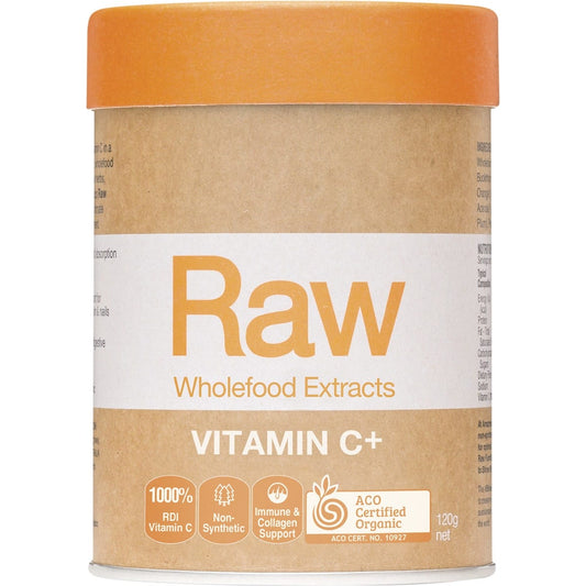 Amazonia Raw Wholefood Extracts Vitamin C+ Passionfruit Flavour 120g