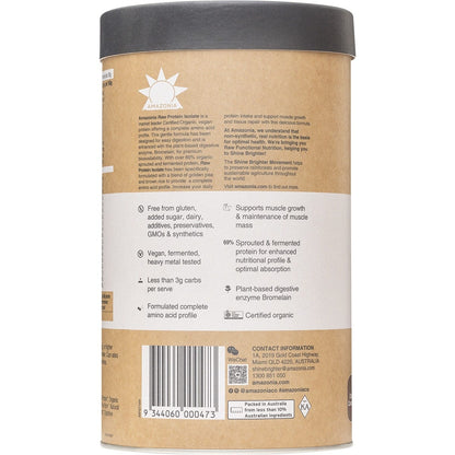 Amazonia Raw Protein Isolate Choc Coconut 1kg