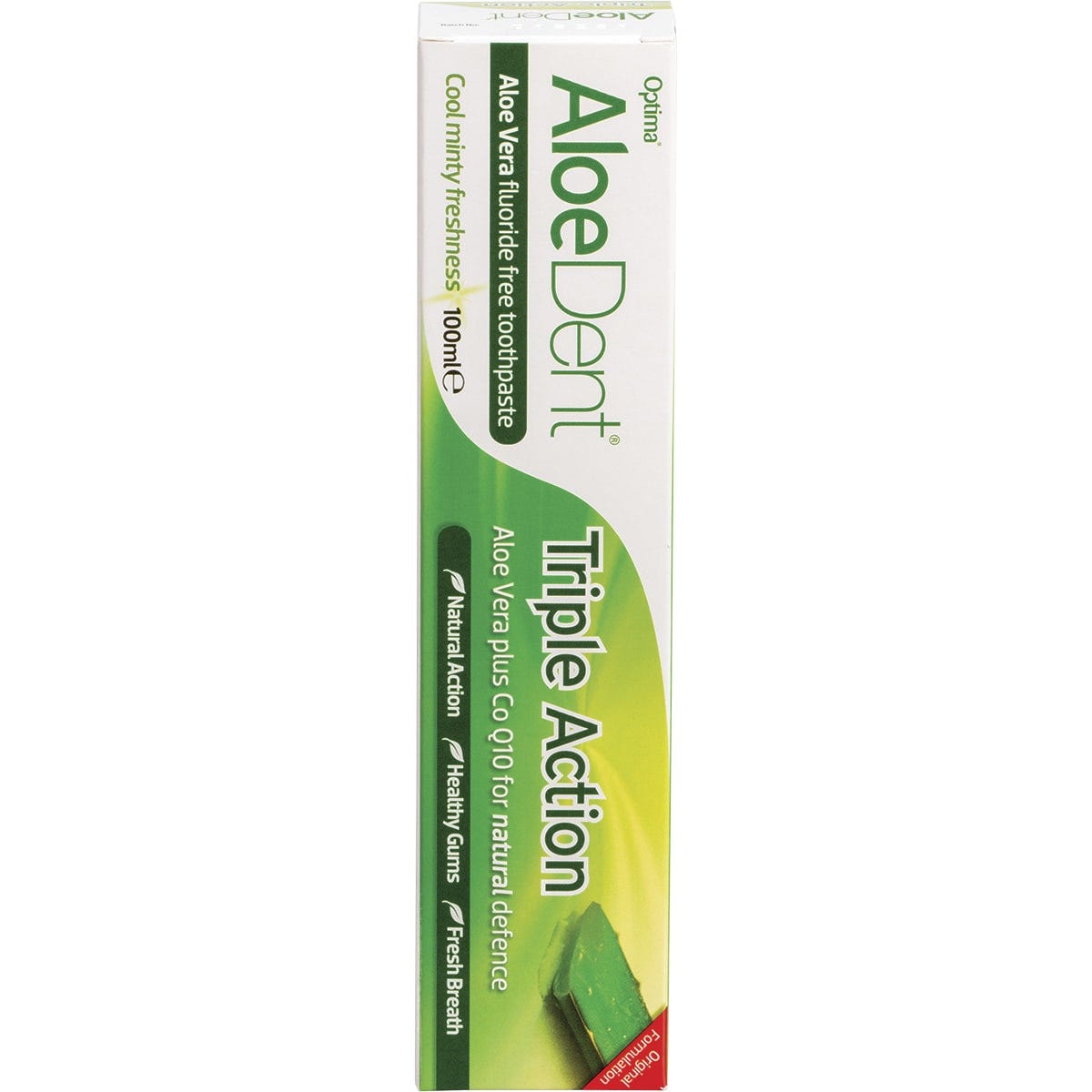 Aloe Dent Toothpaste Fluoride Free Triple Action 100ml