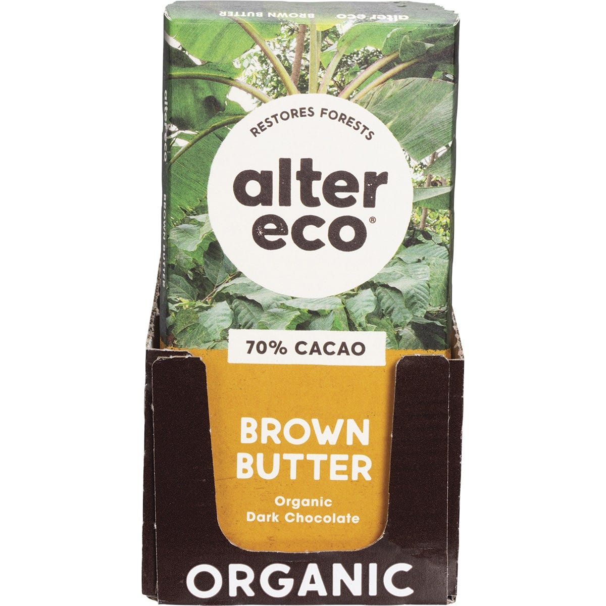 Alter Eco Chocolate Organic Dark Brown Butter 12x80g