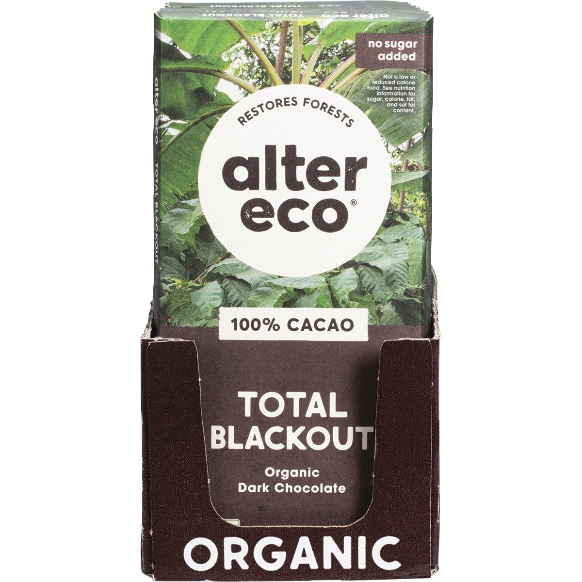 Alter Eco Chocolate Organic Dark Total Blackout 12x75g