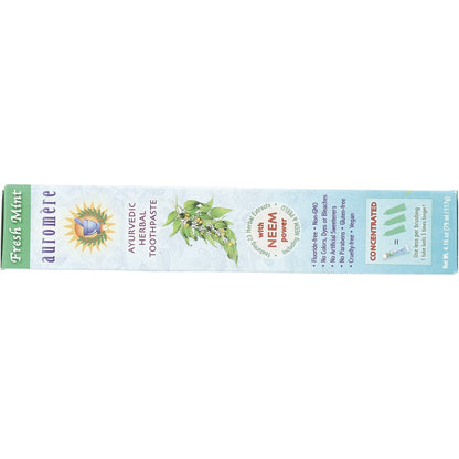 Auromere Toothpaste Ayurvedic Fresh Mint Fluoride Free 6x117g