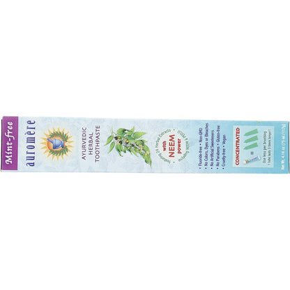 Auromere Toothpaste Ayurvedic Mint Free Fluoride Free 6x117g