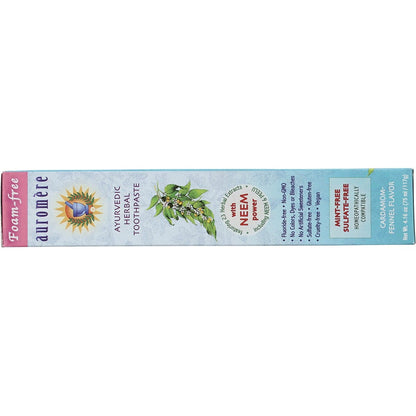 Auromere Toothpaste Ayurvedic Cardamom Fennel Fluoride Free 6x117g