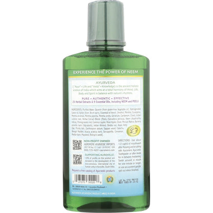 Auromere Mouthwash Ayurvedic Neem & Peelu 6x473ml