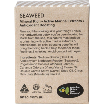 Australian Natural Soap Co Face & Body Detoxifying Cleansing Seaweed 100g