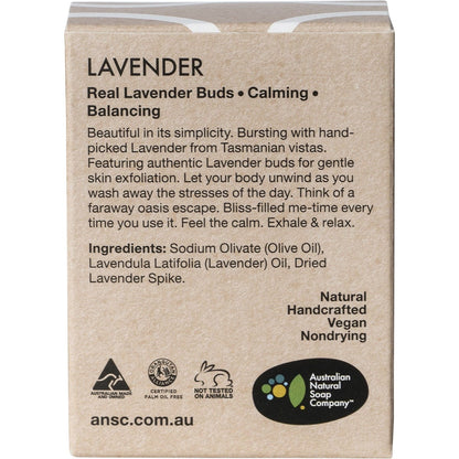 Australian Natural Soap Co Hand & Body Everyday Luxury Lavender 100g