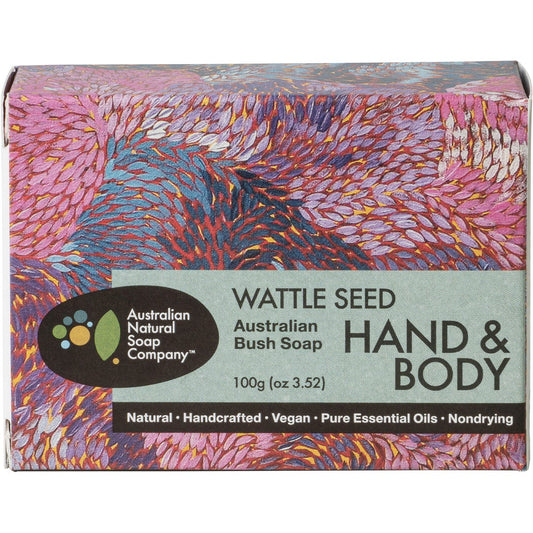 Australian Natural Soap Co Hand & Body Australian Bush Soap Wattle Seed 100g