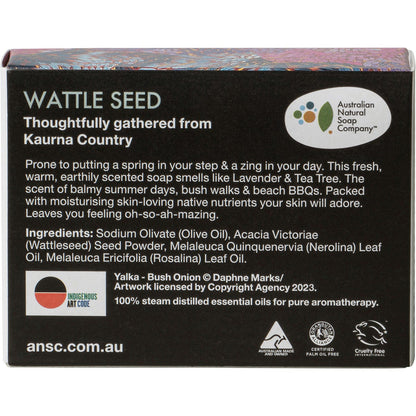 Australian Natural Soap Co Hand & Body Australian Bush Soap Wattle Seed 100g