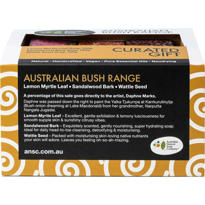 Australian Natural Soap Co Curated Gift Australian Bush Range 3pk