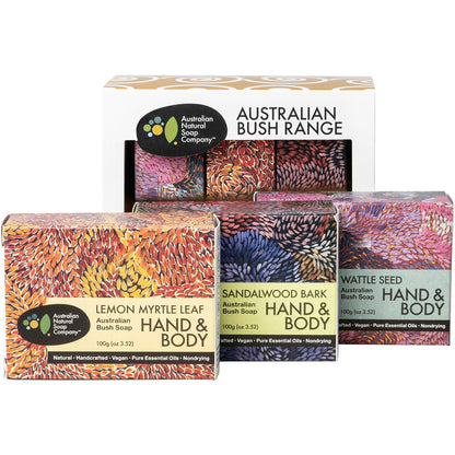 Australian Natural Soap Co Curated Gift Australian Bush Range 3pk