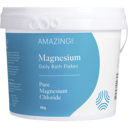 Amazing Oils Magnesium Daily Bath Flakes Pure Magnesium Chloride 5kg