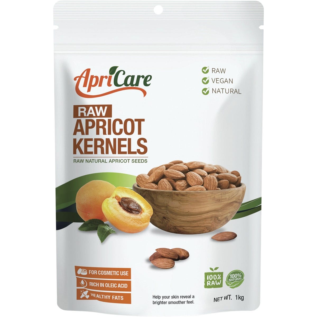 Apricare Apricot Kernels Raw 1kg