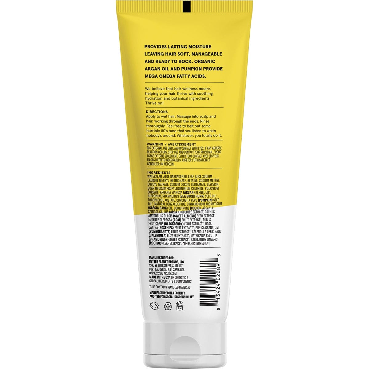 ACURE Ultra Hydrating Shampoo Argan 236.5ml